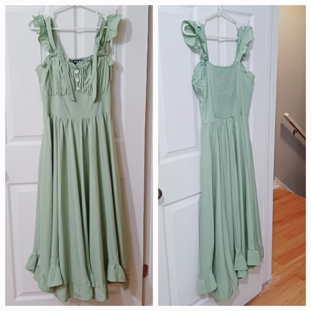 Scarlet Darkness Flirty And Fun Maxi Dress